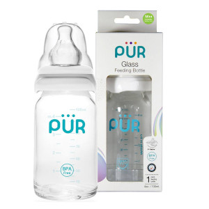 Pur Glass Feeding Bottle 130ml - 1202